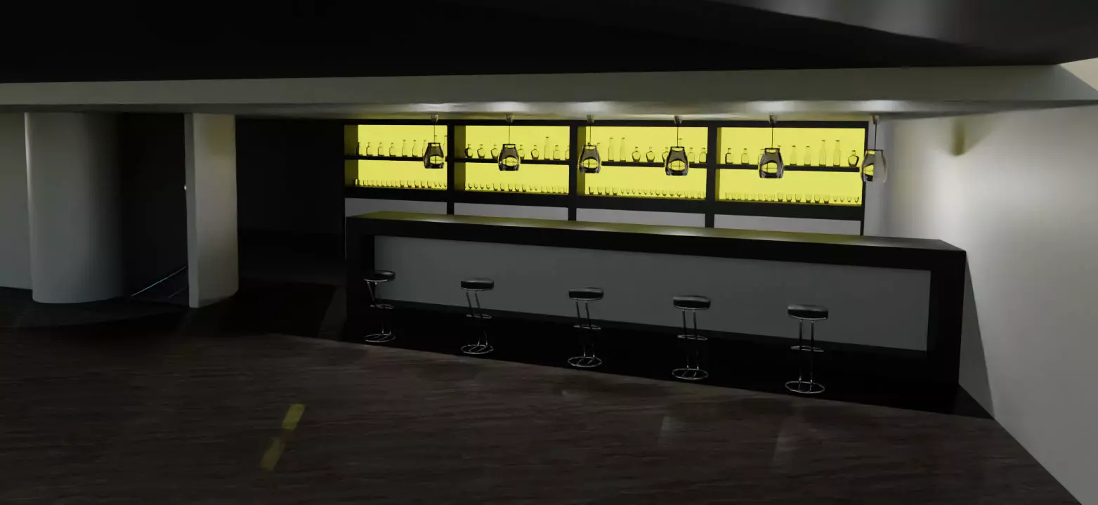 Modern Luxury Beach House with Sports Area 3D model_18