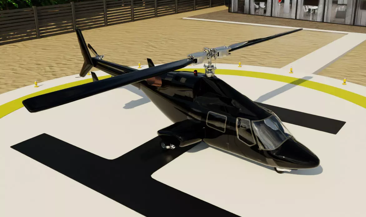 Modern Luxury Beach House with Sports Area 3D model_6