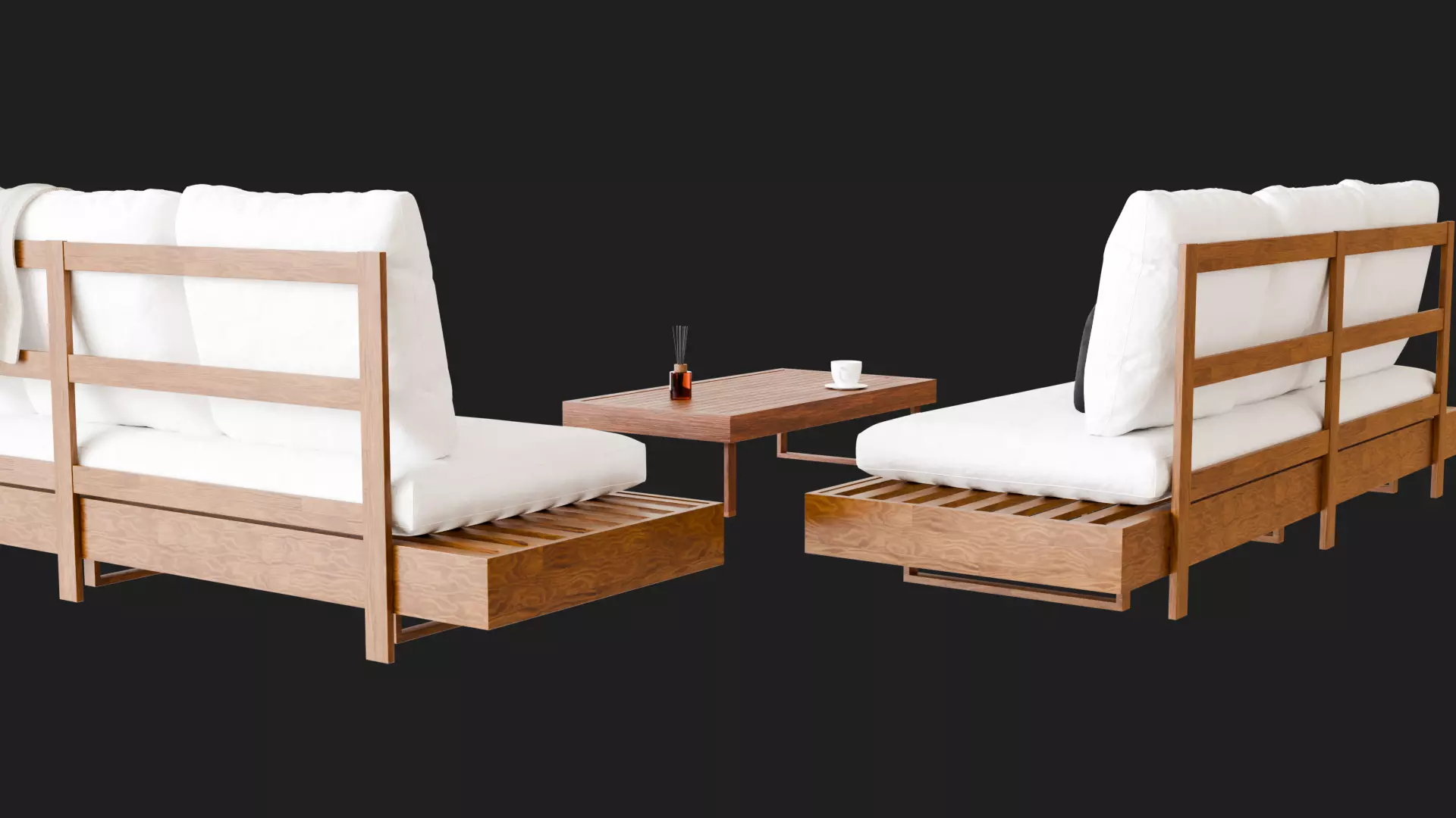 Modern Sofas And Coffee Table 3D model_16