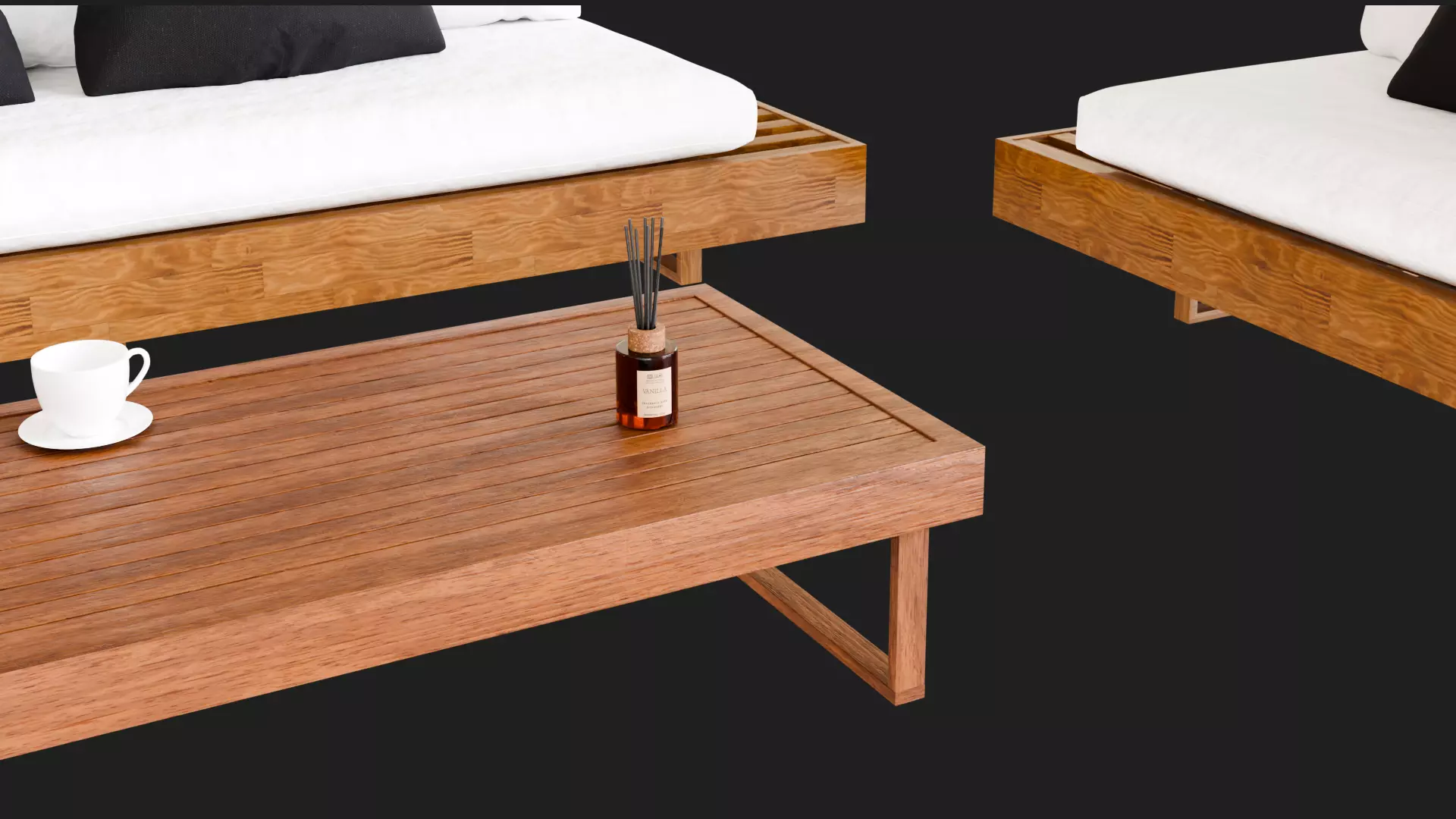 Modern Sofas And Coffee Table 3D model_3