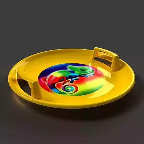 Snow Steerable Sled Plate