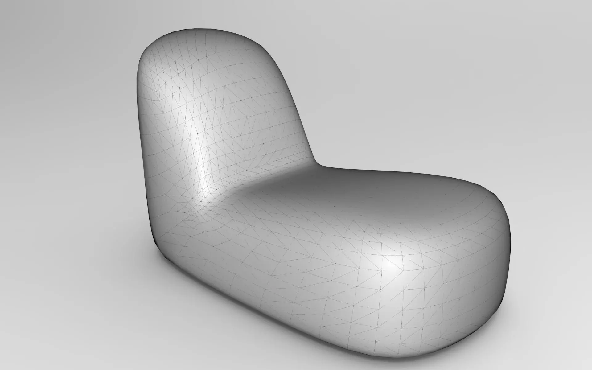 Kuda Pouf Low-poly 3D model_5