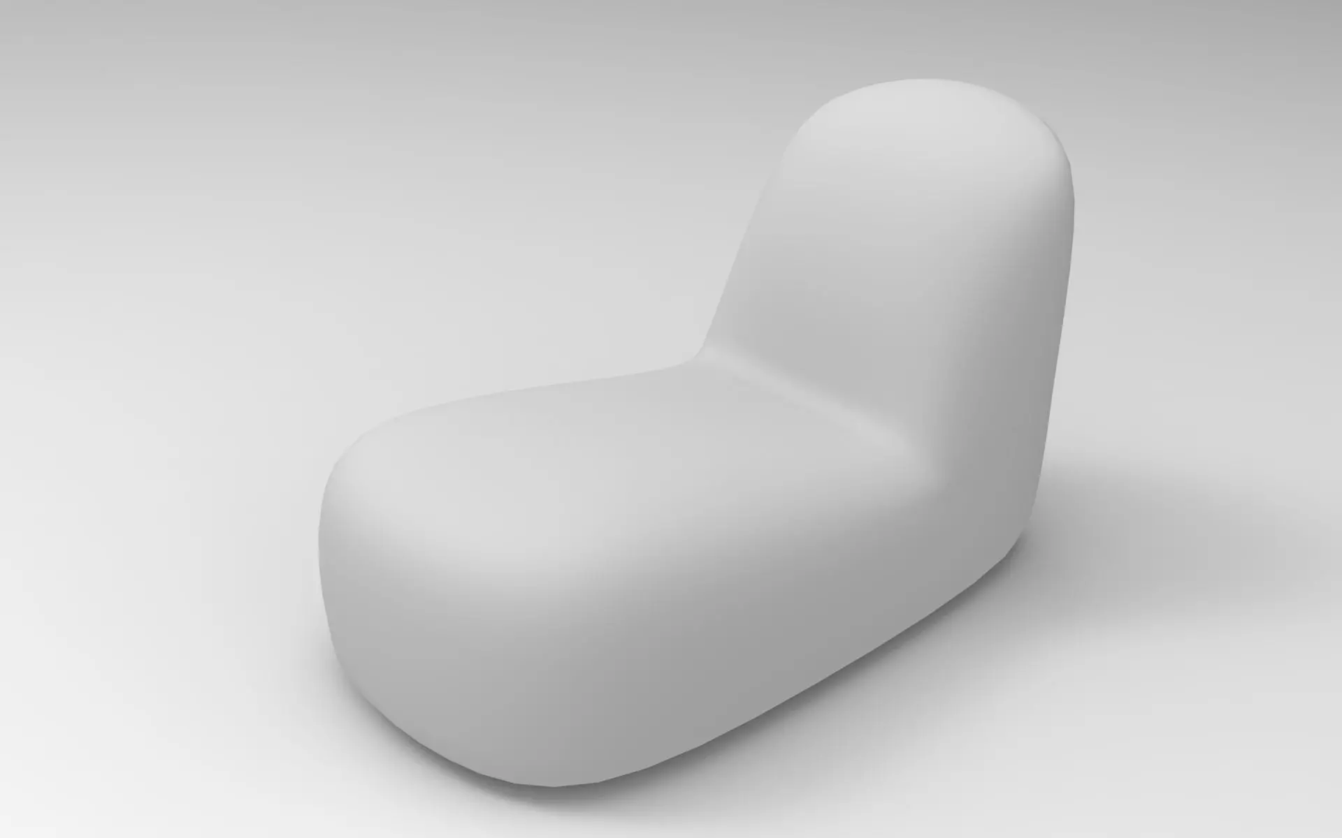 Kuda Pouf Low-poly 3D model_7