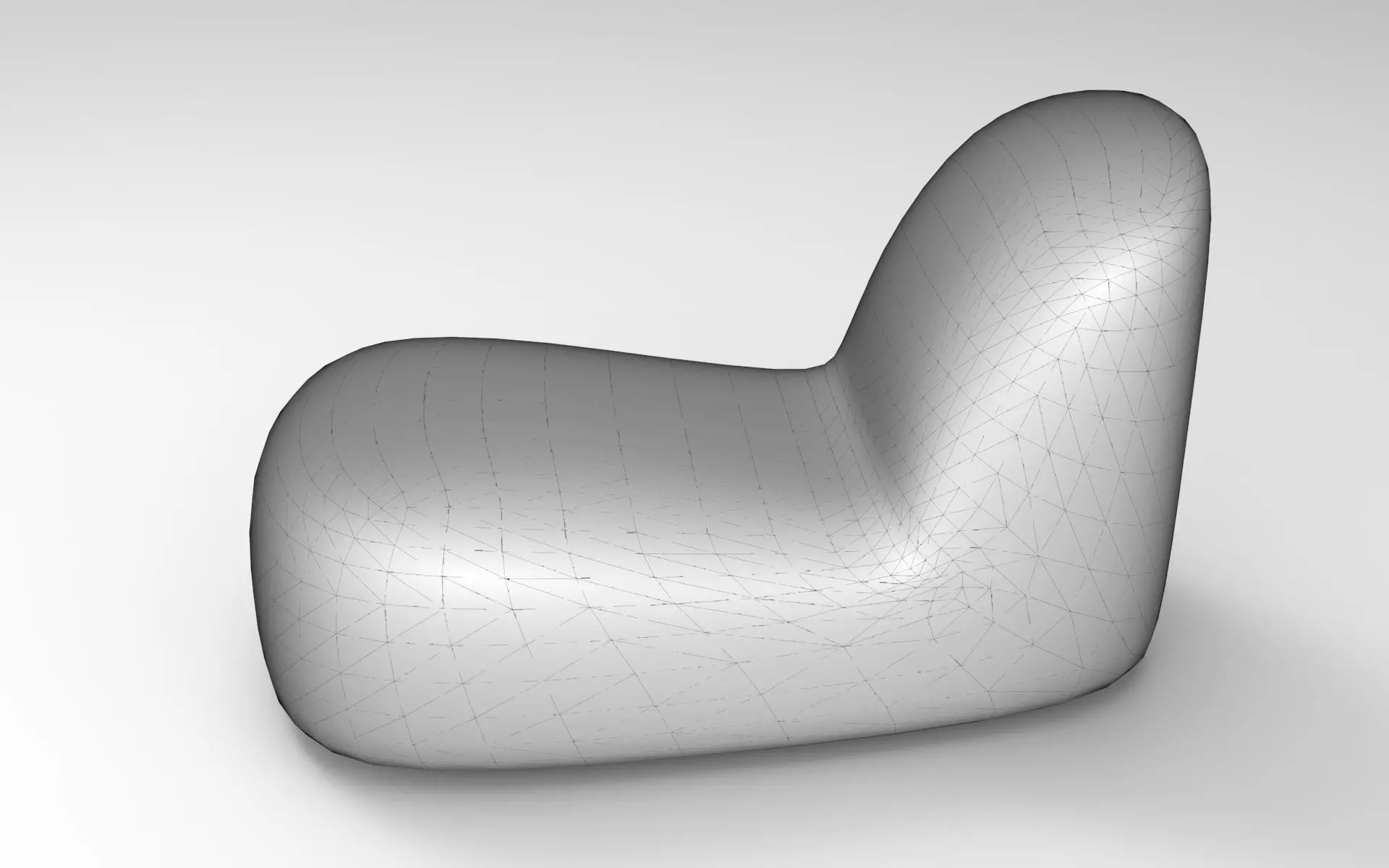 Kuda Pouf Low-poly 3D model_6