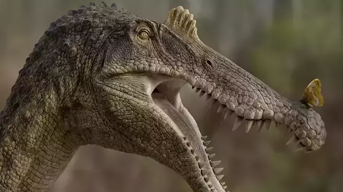 Spinosaurus bust for rendering 3D model