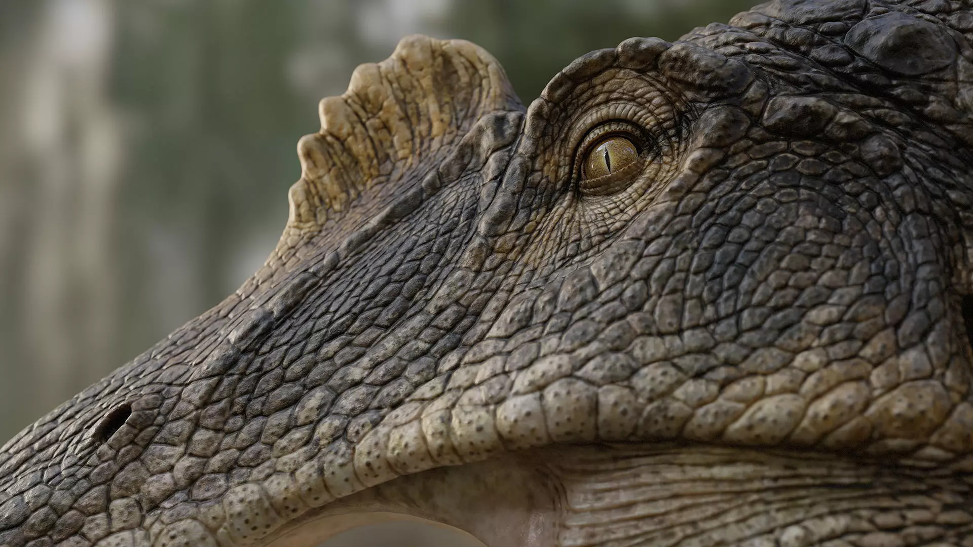 Spinosaurus bust for rendering 3D model_3