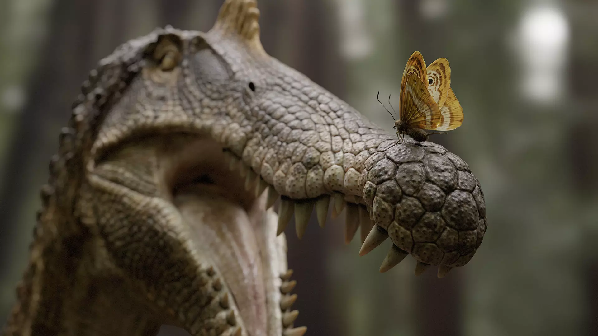 Spinosaurus bust for rendering 3D model_4