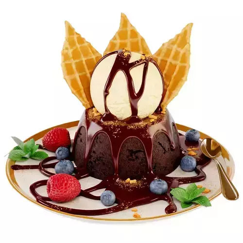 Chocolate cake 3D model