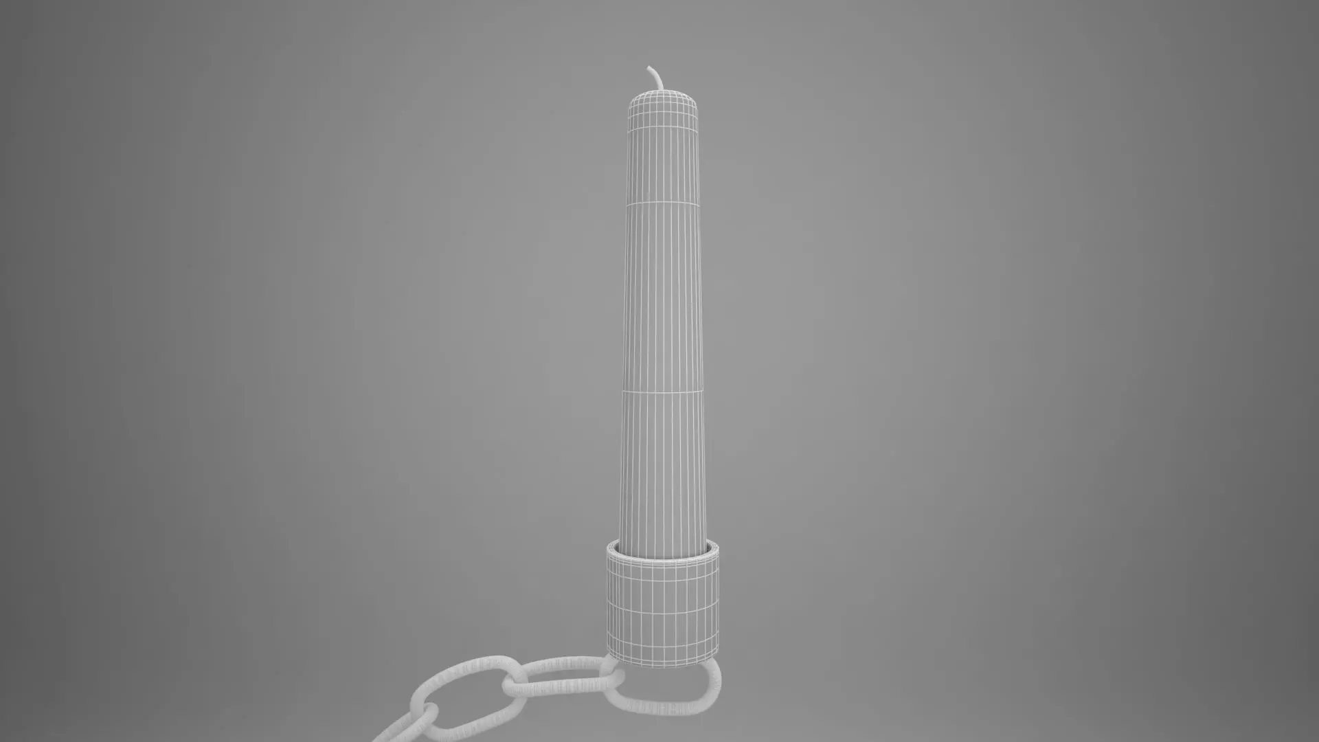 Alphabet Chain G Candleholder Clear Glass Color 3D model_7