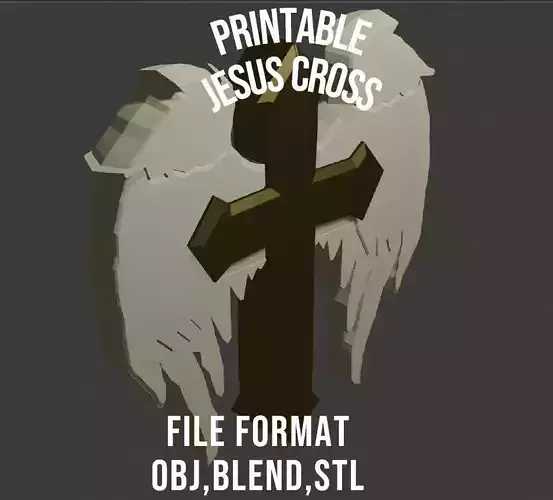 Jesus cross 3D print model