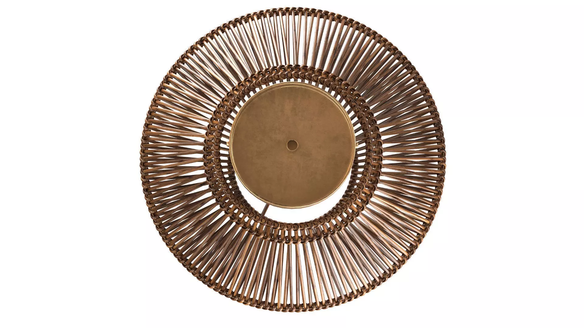 Dark Neher Rattan Semi Flush Mount 3D model_6