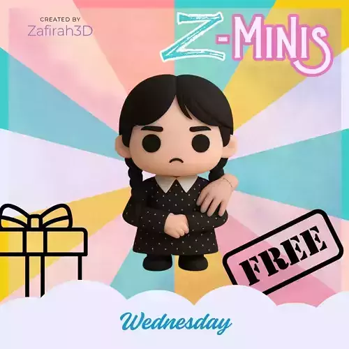 WEDNESDAY ADDAMS FOR FREE Z-MINIS