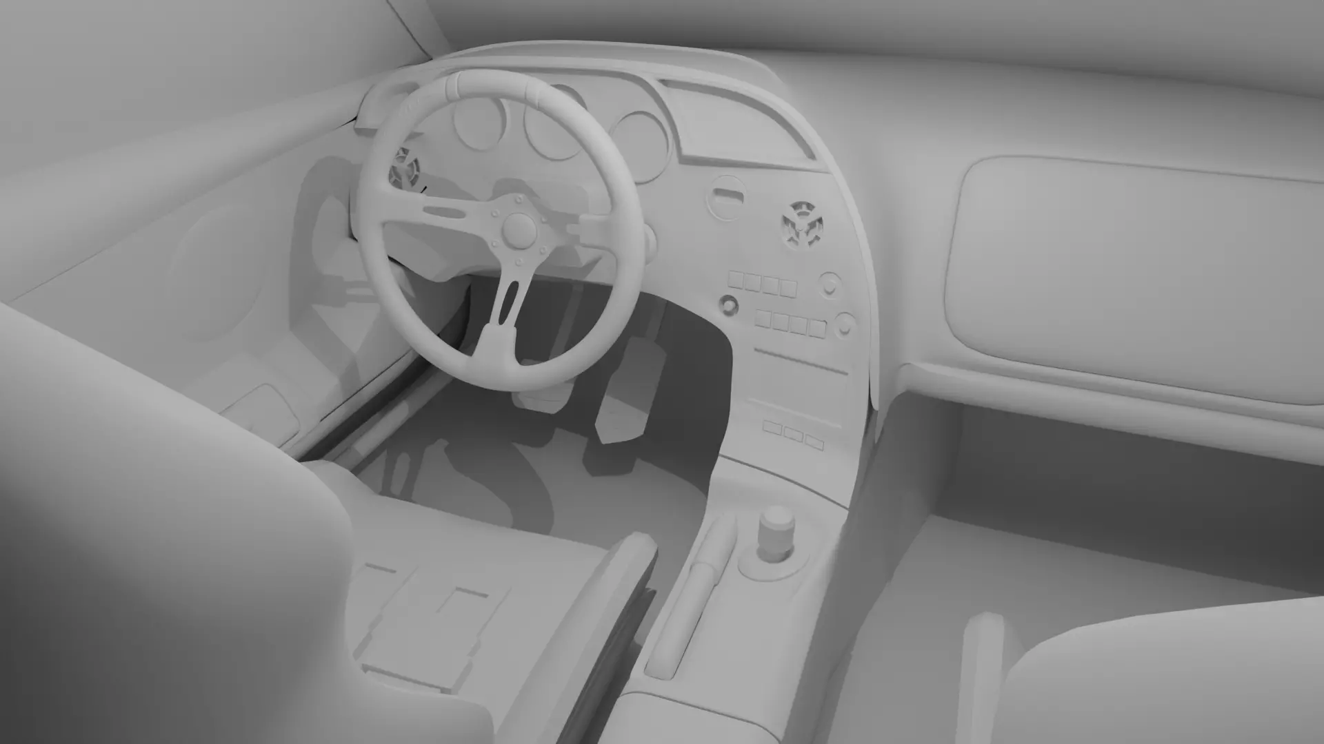 Toyota Supra MK4 Low-poly 3D model_6