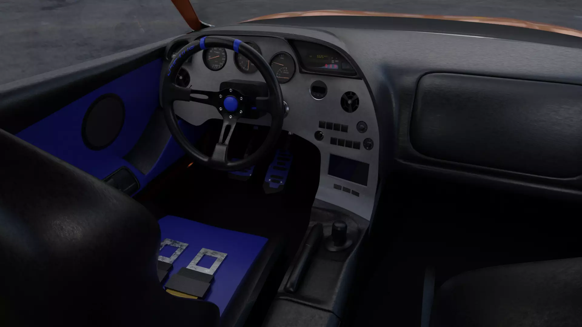 Toyota Supra MK4 Low-poly 3D model_2