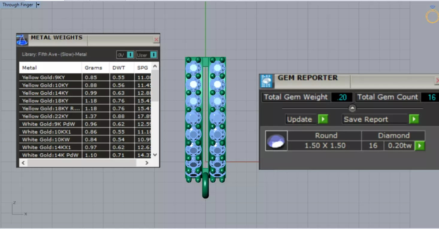 small gold bail pendant jewelry gl0014 3D print model_9