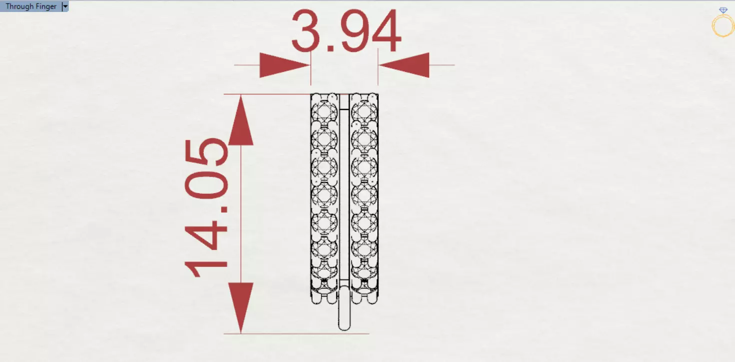 small gold bail pendant jewelry gl0014 3D print model_24