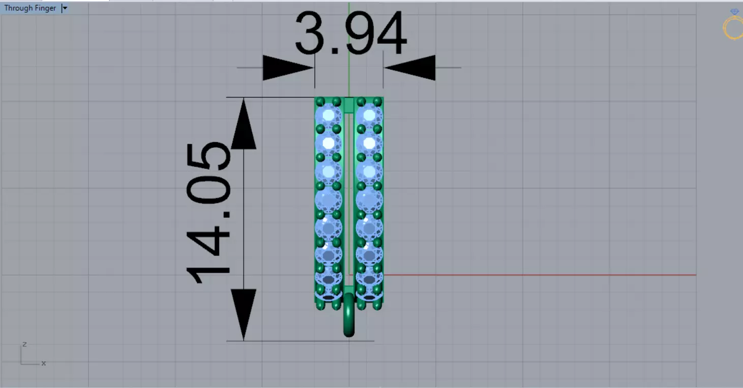 small gold bail pendant jewelry gl0014 3D print model_12