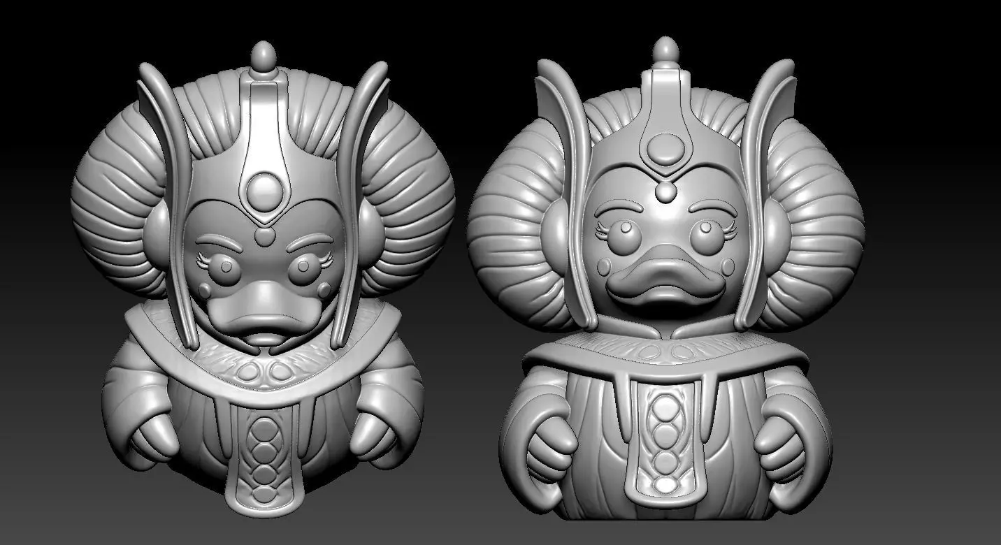 Rubber Duck - Padme Amidala Star Wars - 3d print 3D print model_3