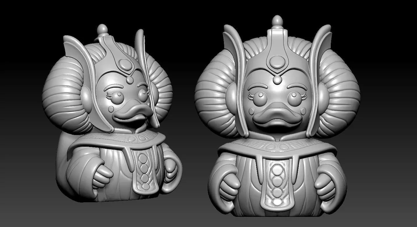 Rubber Duck - Padme Amidala Star Wars - 3d print 3D print model_2