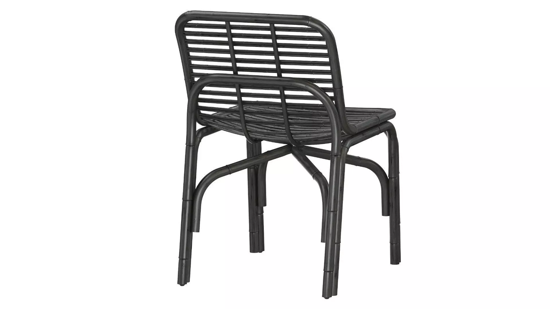 Black Peak armchair INDOOR rattan Cane-line 3D model_4