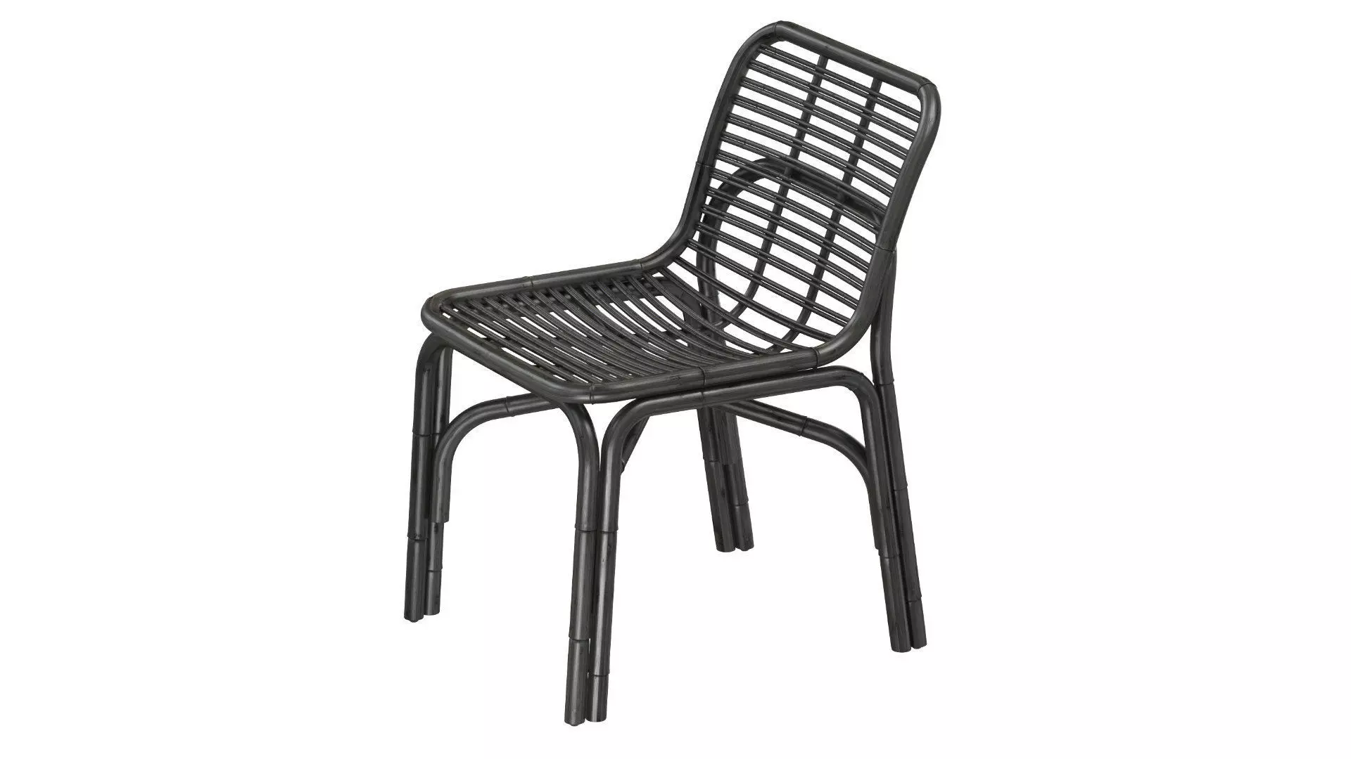 Black Peak armchair INDOOR rattan Cane-line 3D model_6