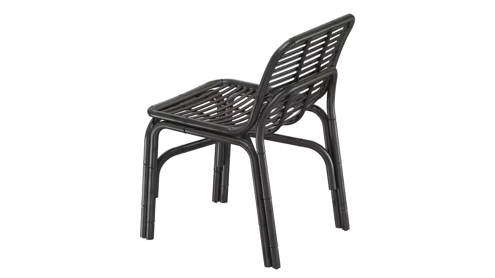 Black Peak armchair INDOOR rattan Cane-line 3D model_5