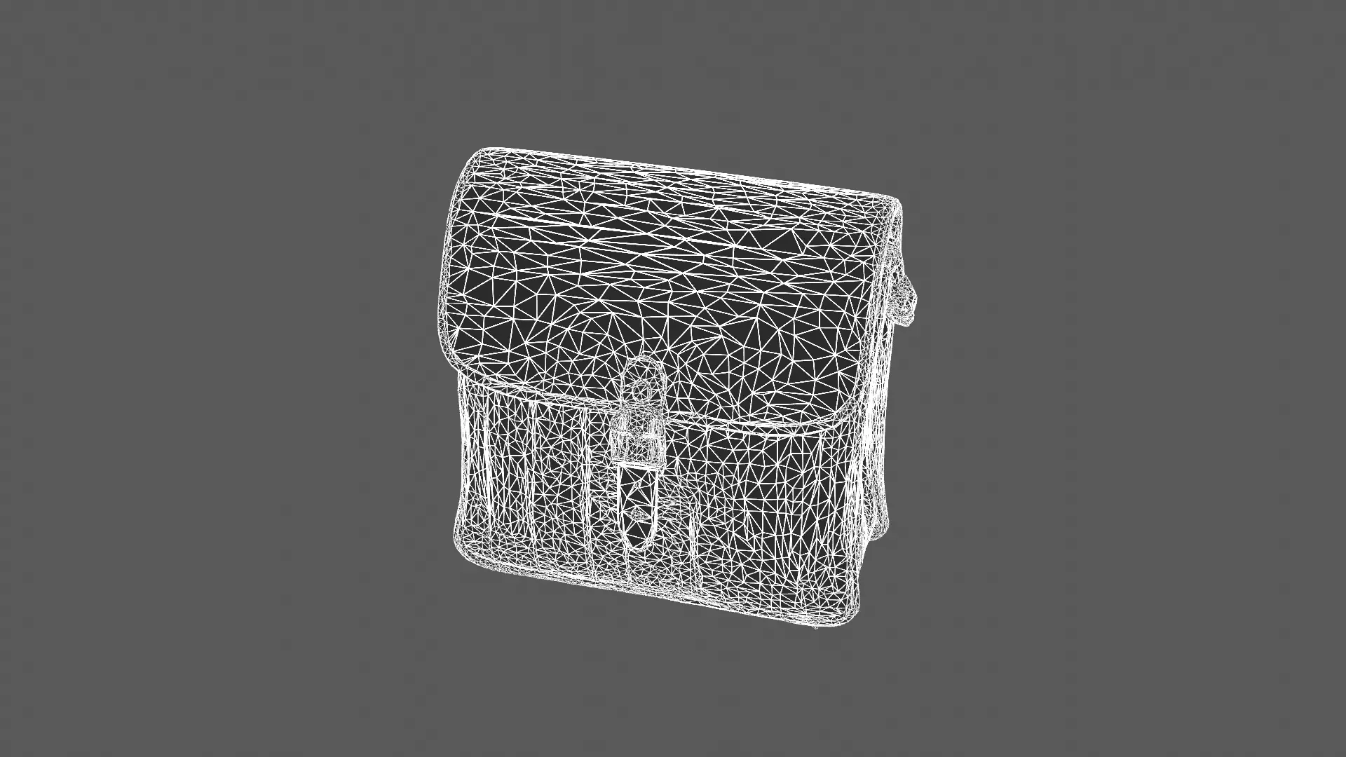 Stylish Woven Fabric and Leather Shoulder Bag 3D Model 3D model_6