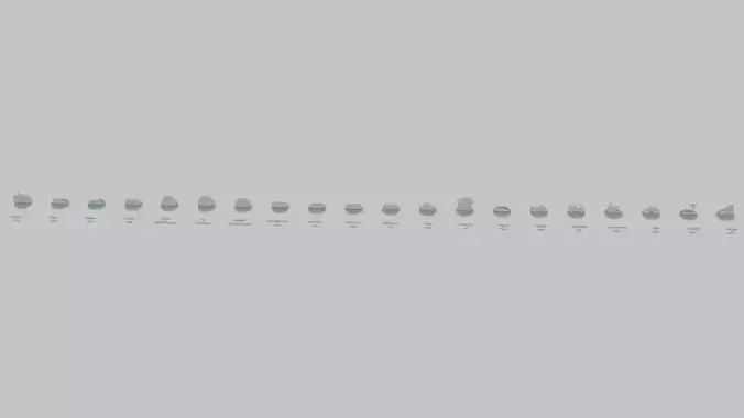 Emoji Statues Cars and Road Full Collection 3D print model