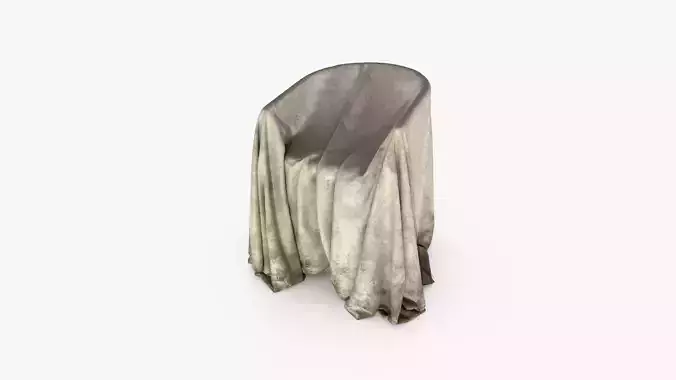 Dirty Covered Chair 3D model