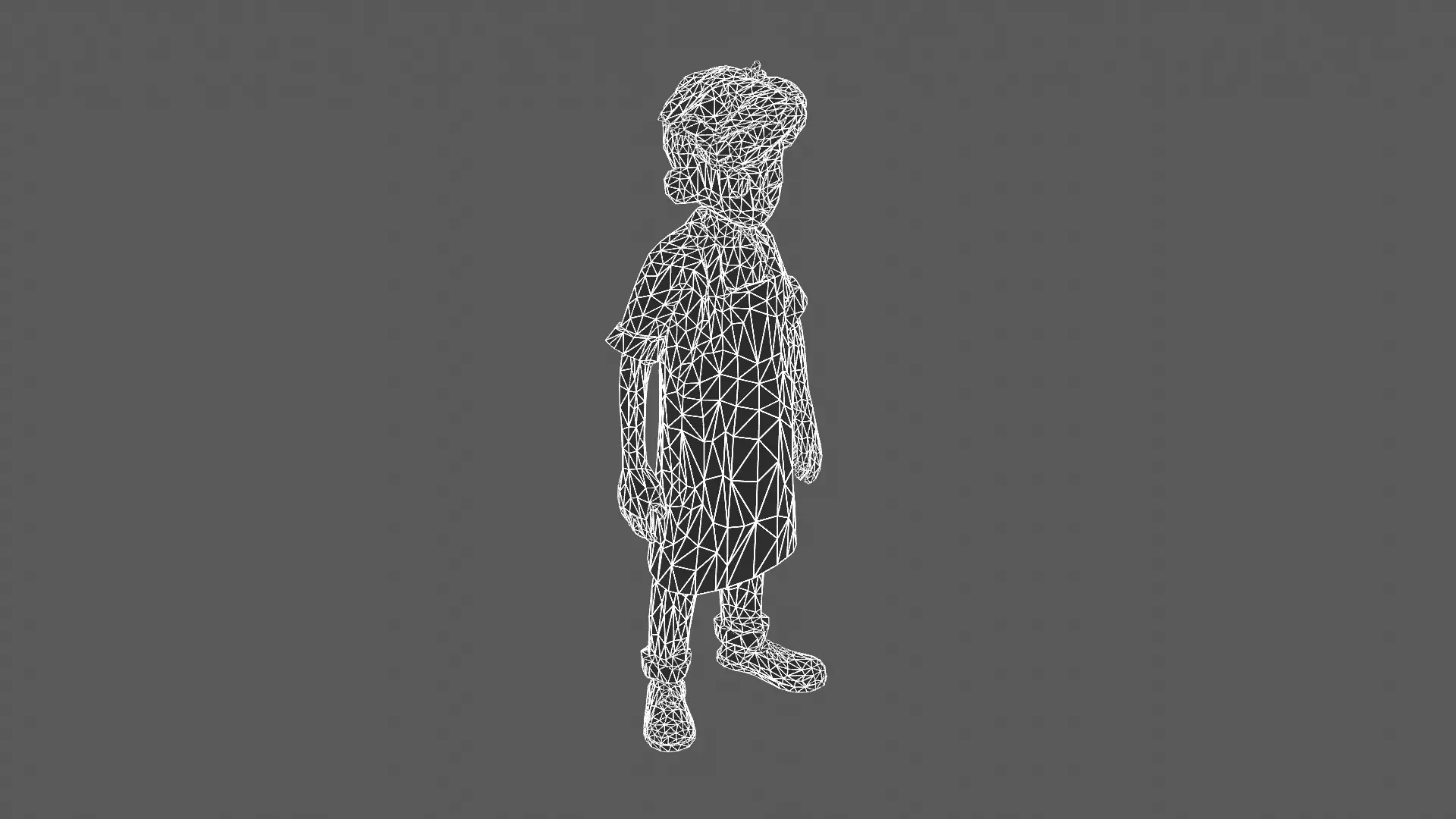 Stylized Young Male Barista 3D Model 3D model_5