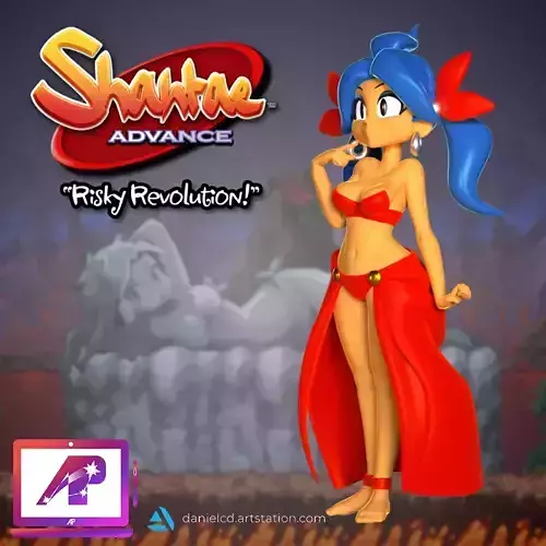Shantae Advance Risky Revolution Vulcan Gal 3D print model