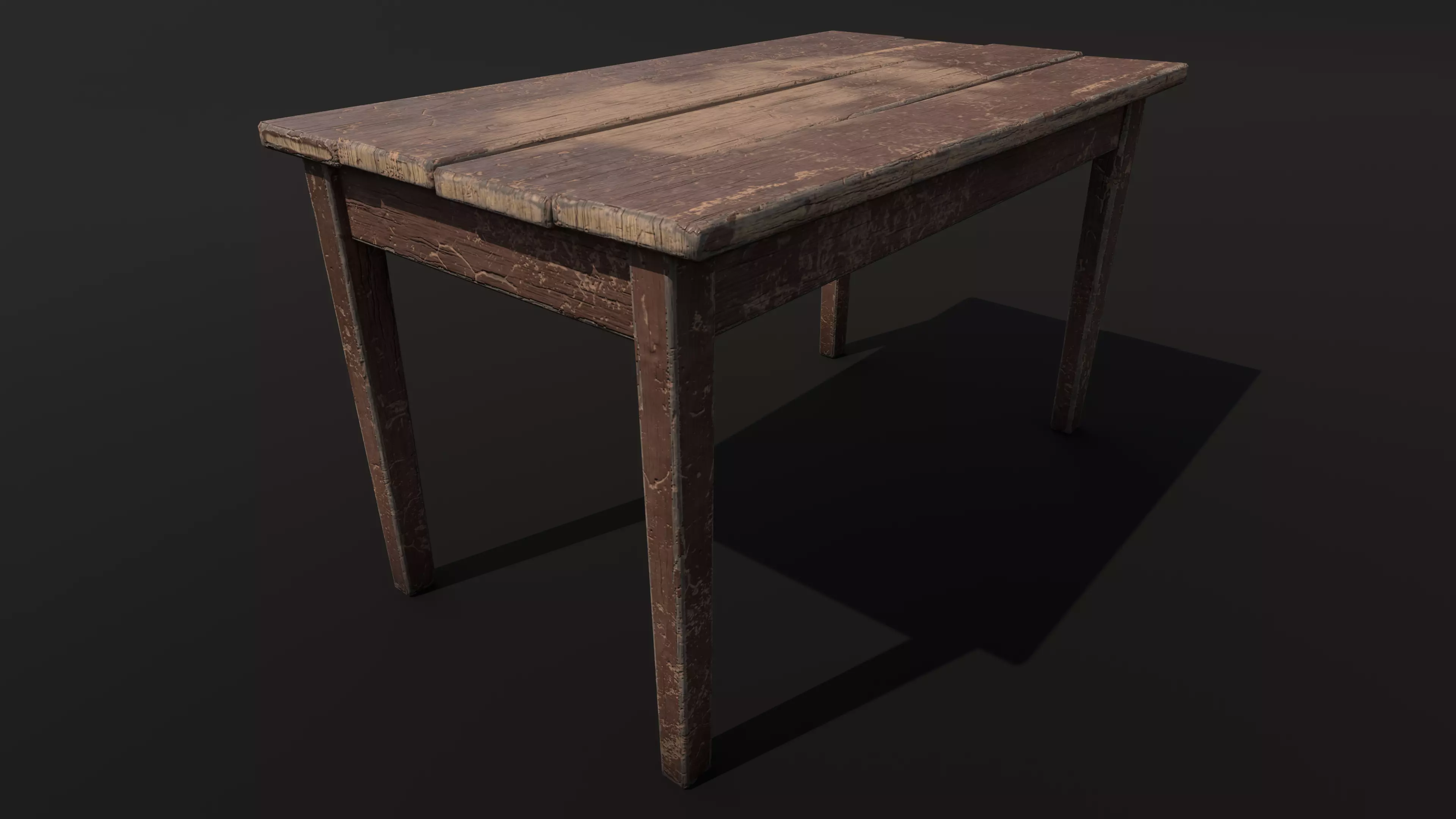 Table Low-poly 3D model_3