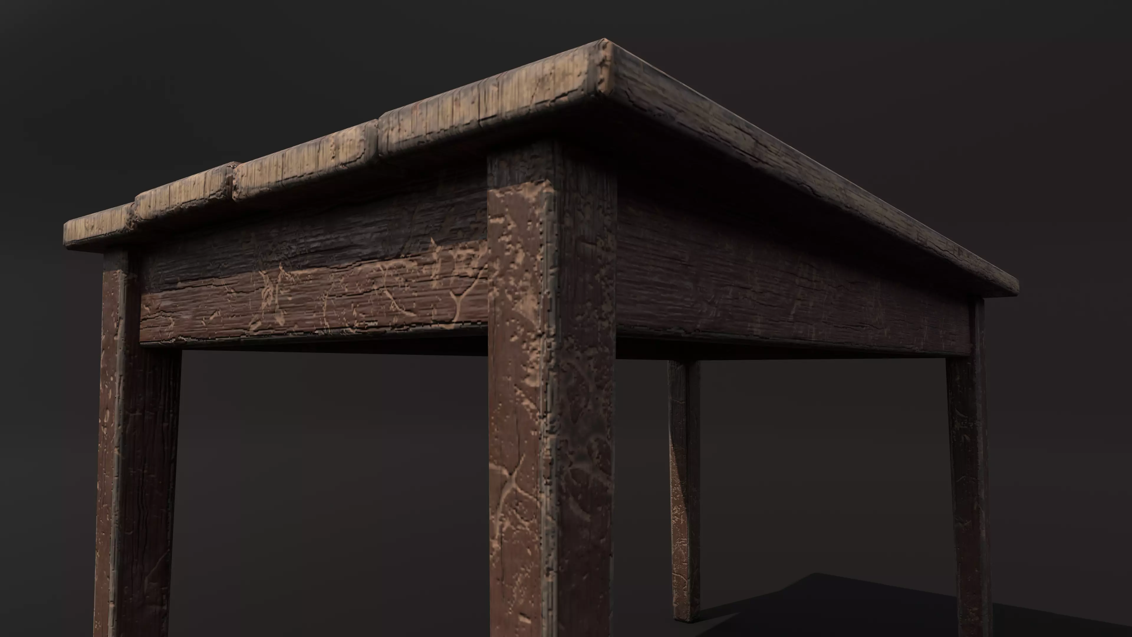 Table Low-poly 3D model_11