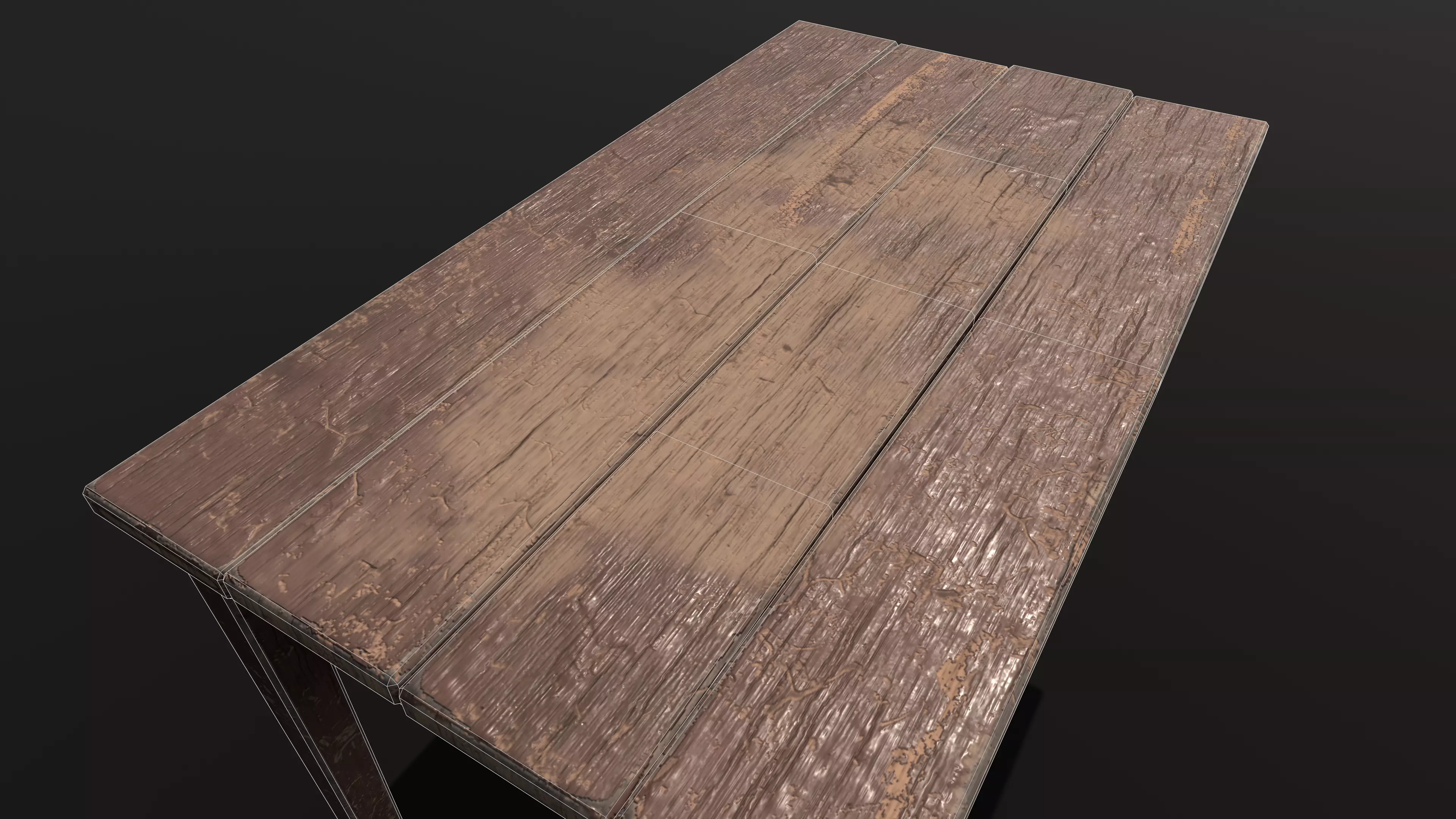 Table Low-poly 3D model_10