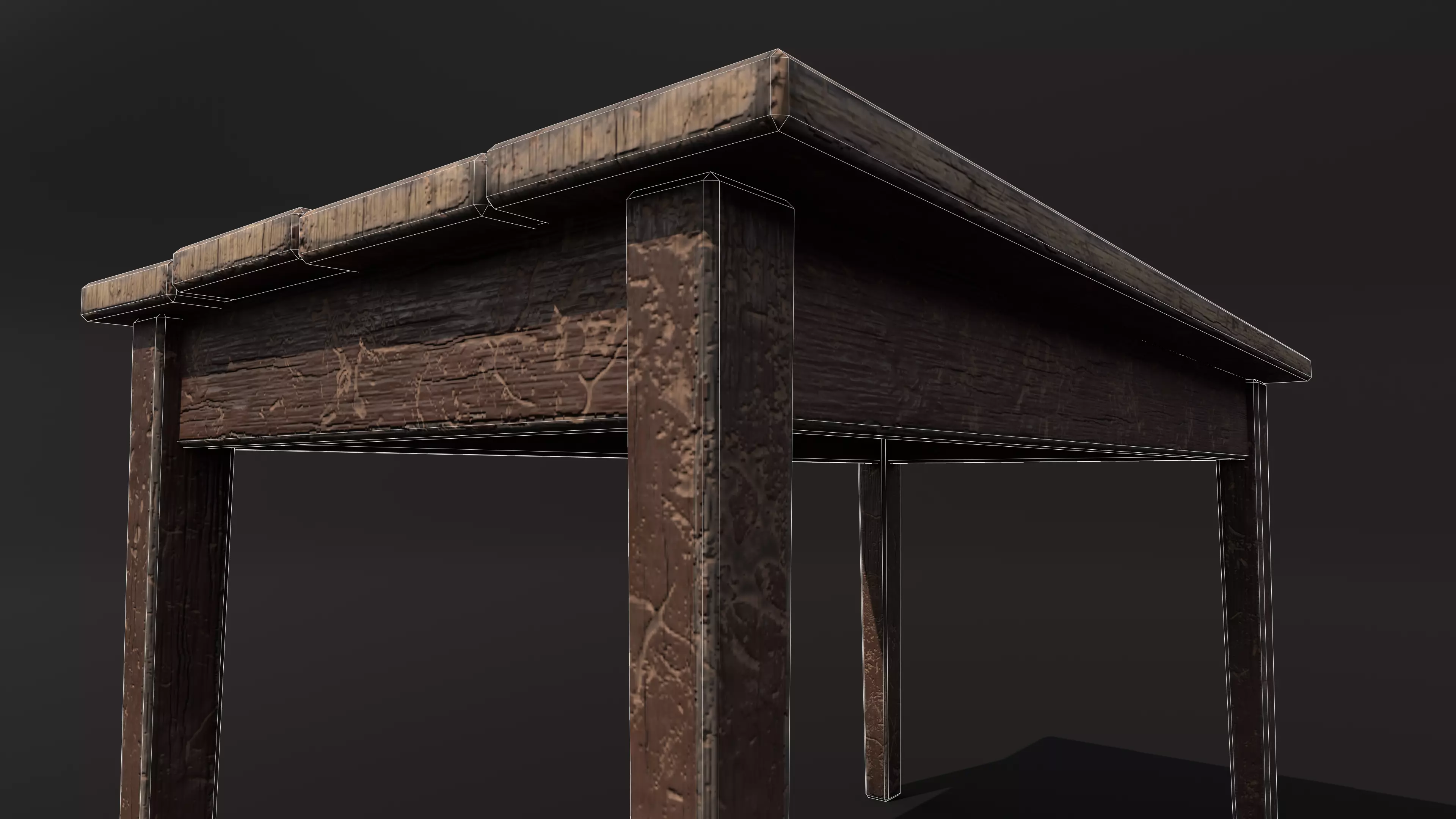 Table Low-poly 3D model_12