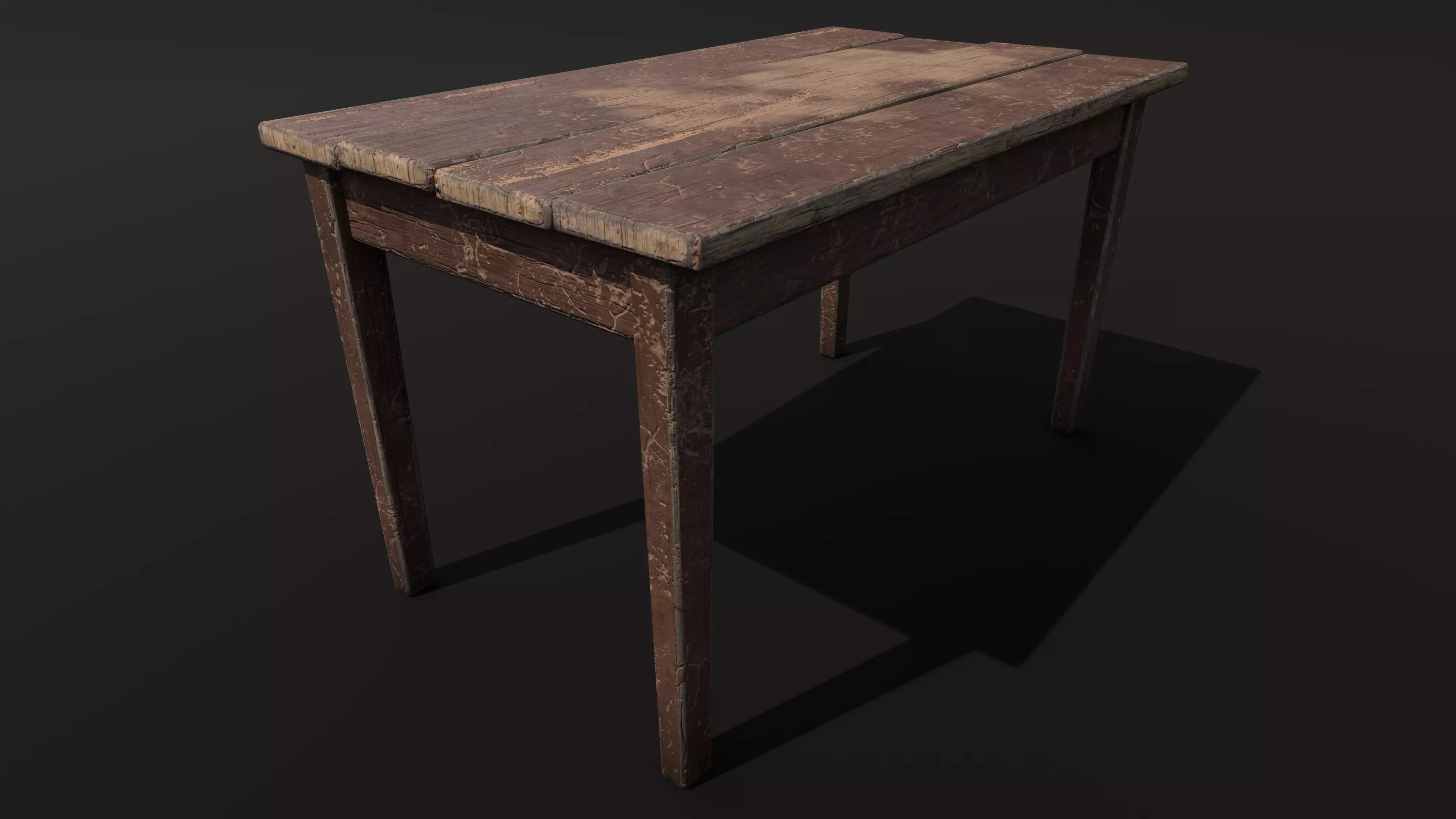 Table Low-poly 3D model_0