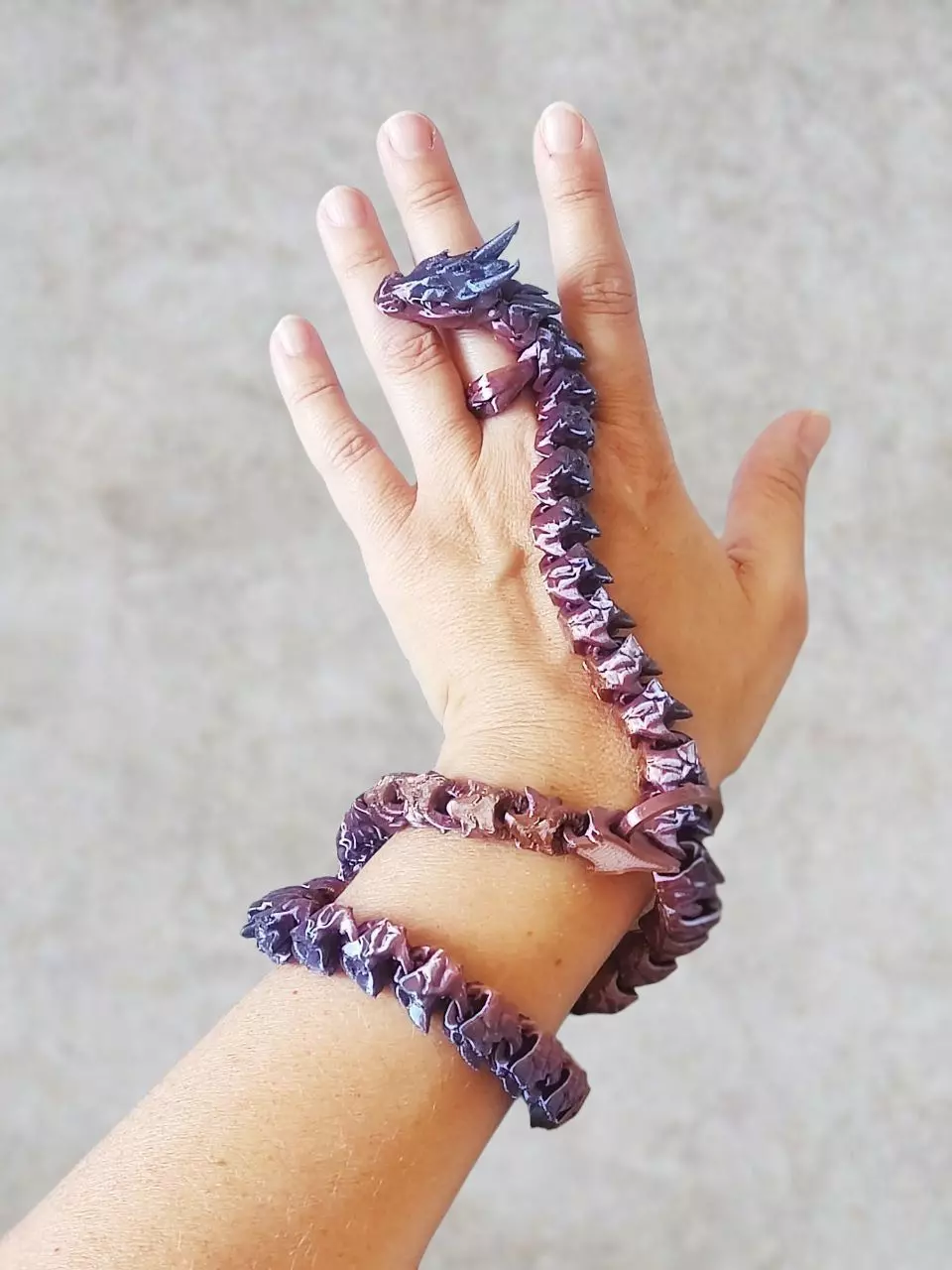 Articulated Dragon Chain 3D print model_2