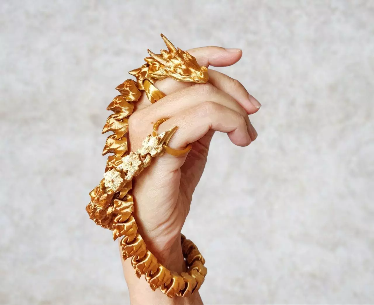 Articulated Dragon Chain 3D print model_3