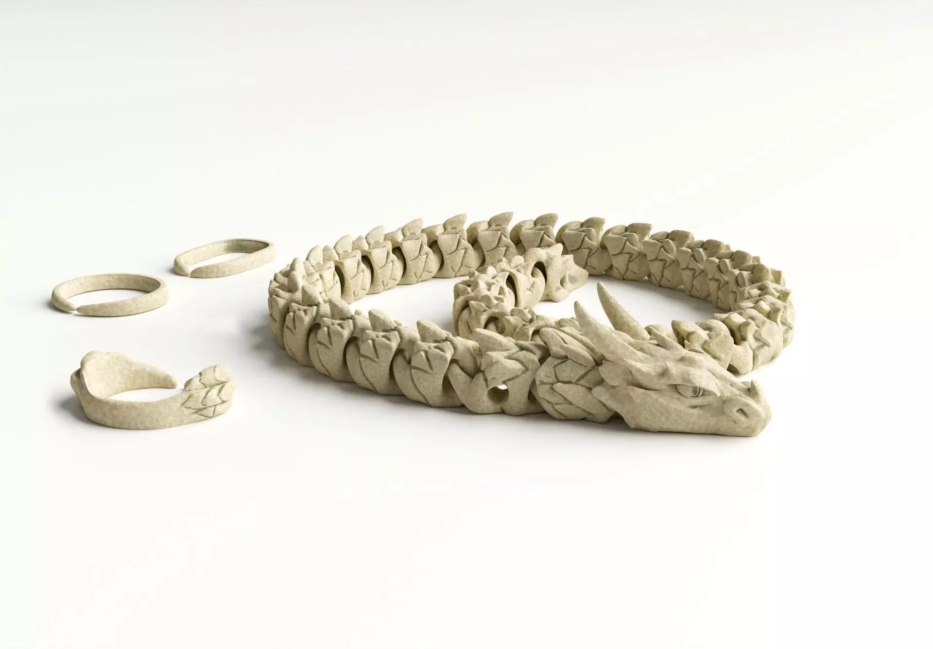 Articulated Dragon Chain 3D print model_0