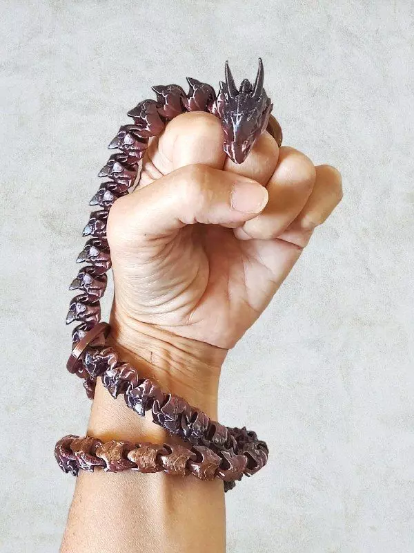 Articulated Dragon Chain 3D print model_4