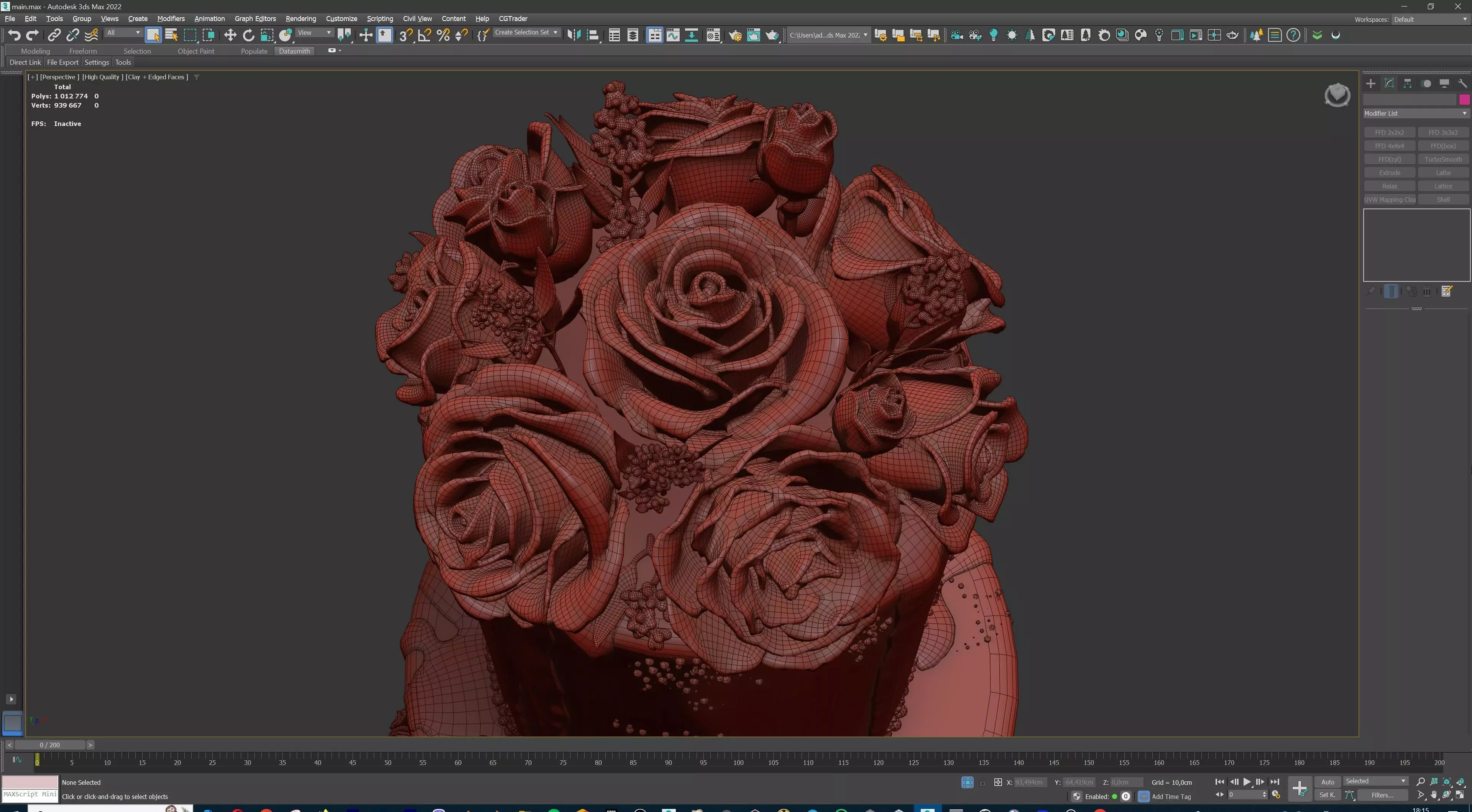 Sweet Dessert Pack Donuts Cupcakes Cake Ice Cream Candy Low-poly 3D model_36