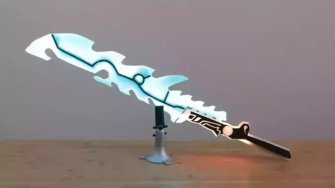 Guardian Sword with NeoPixel LEDs 3D print model