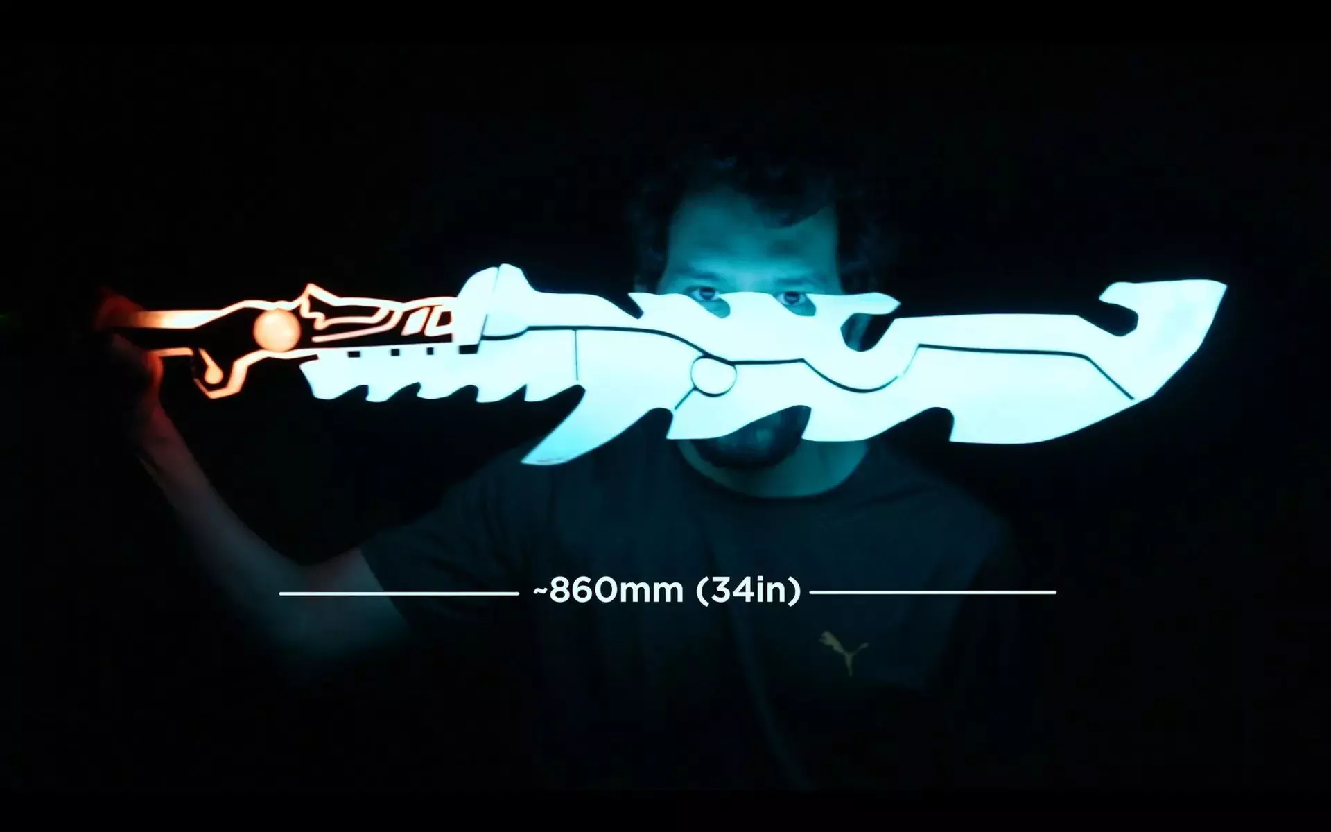 Guardian Sword with NeoPixel LEDs 3D print model_1