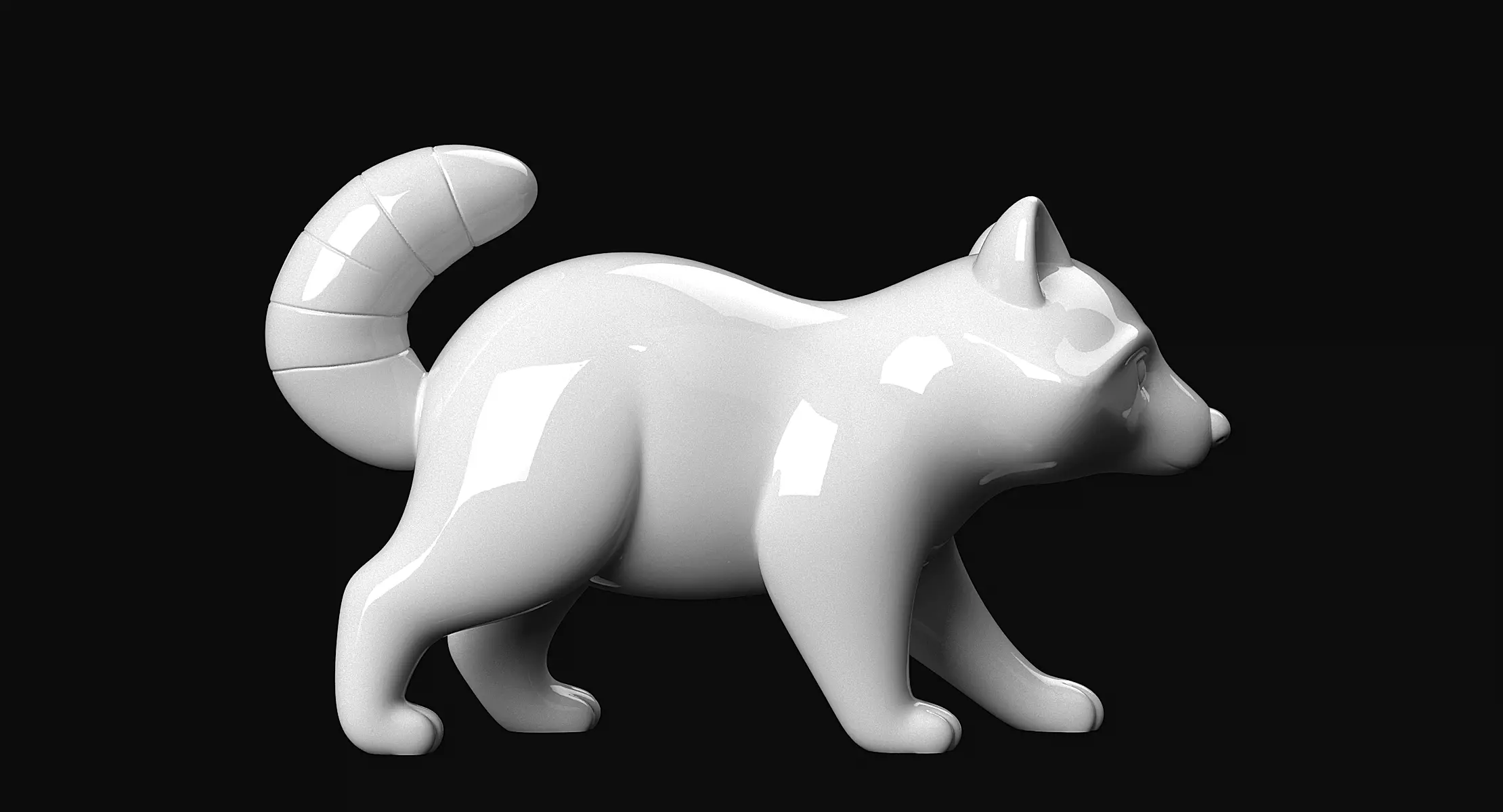 Raccoon 3D print model_2