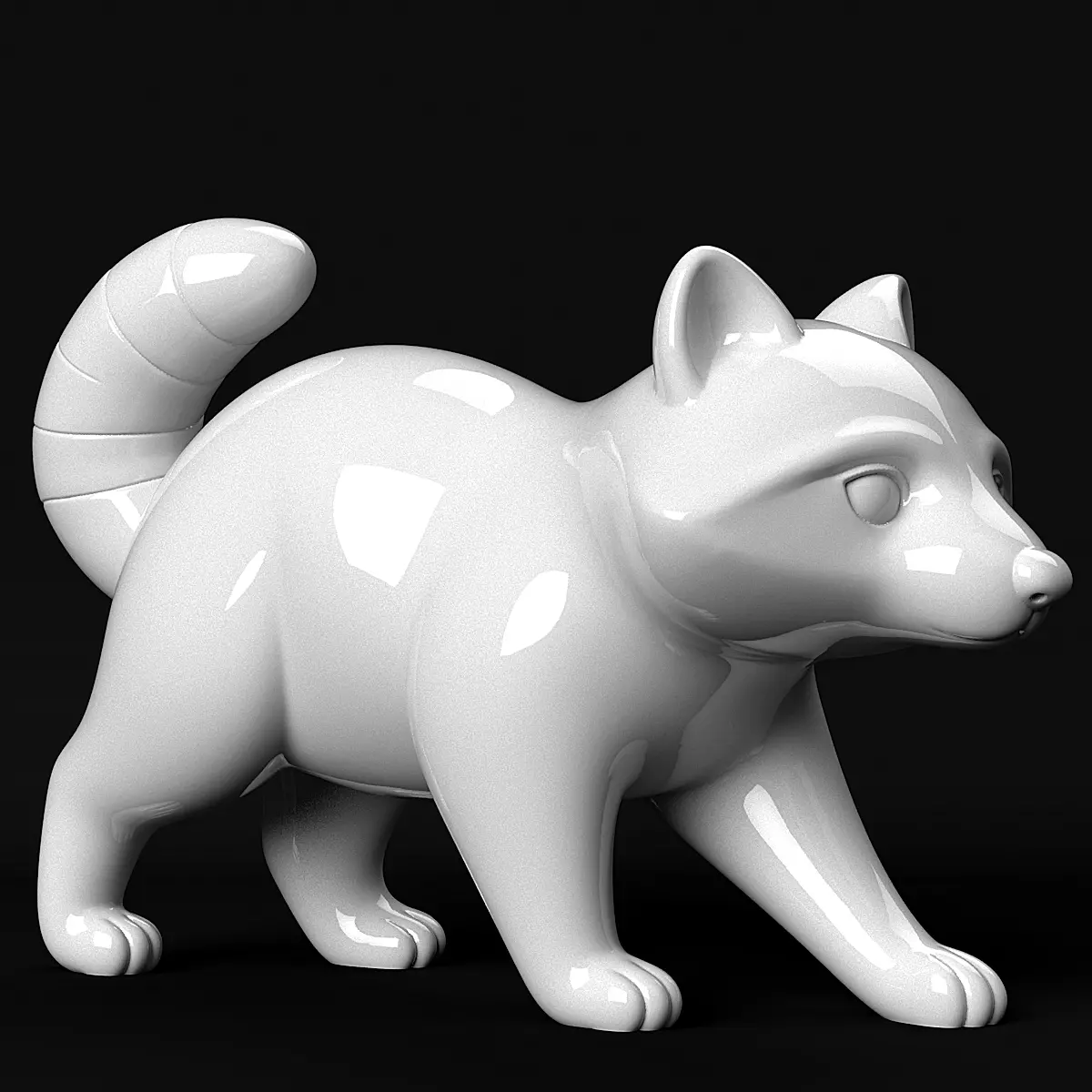 Raccoon 3D print model_0