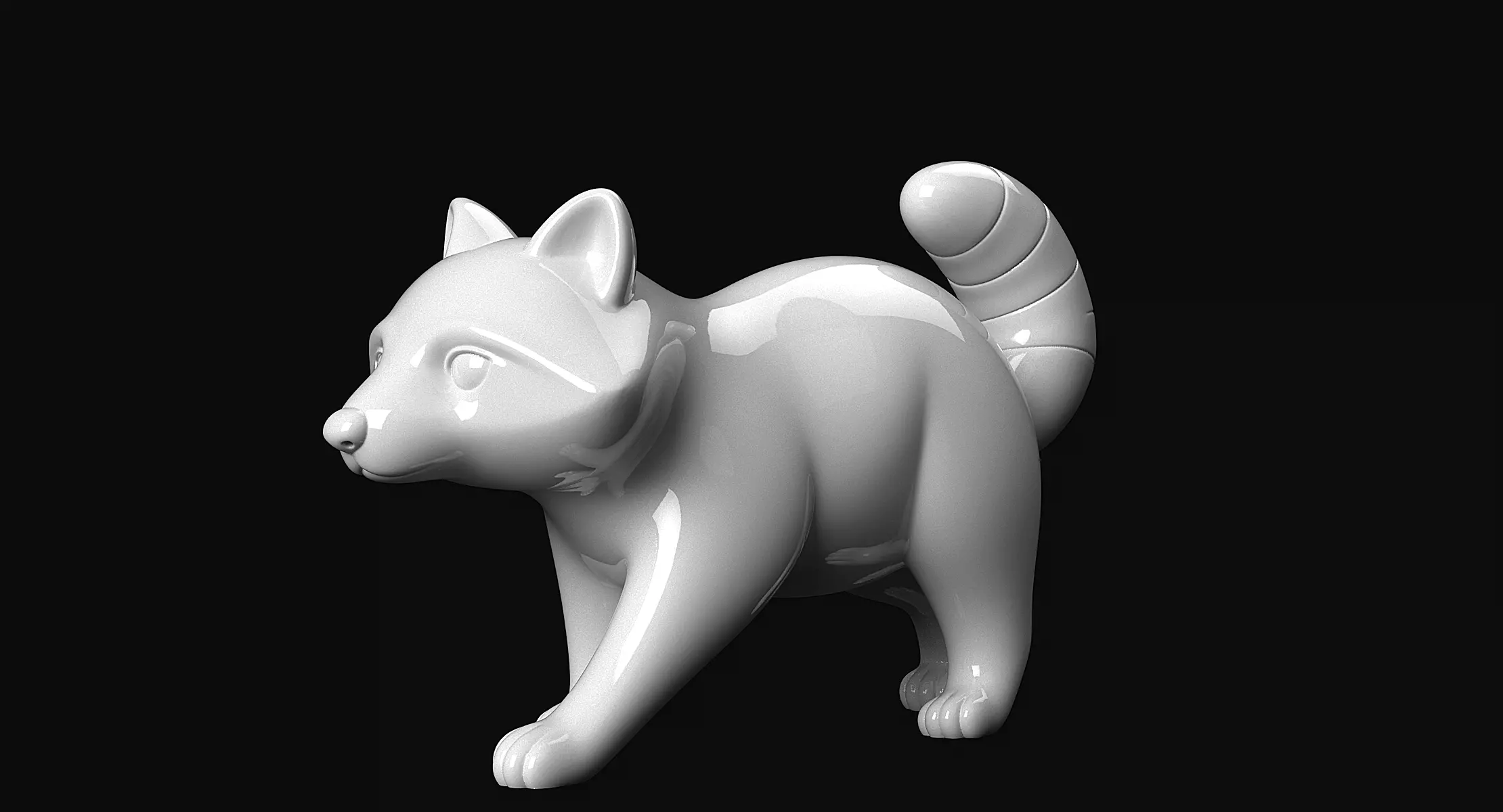 Raccoon 3D print model_7