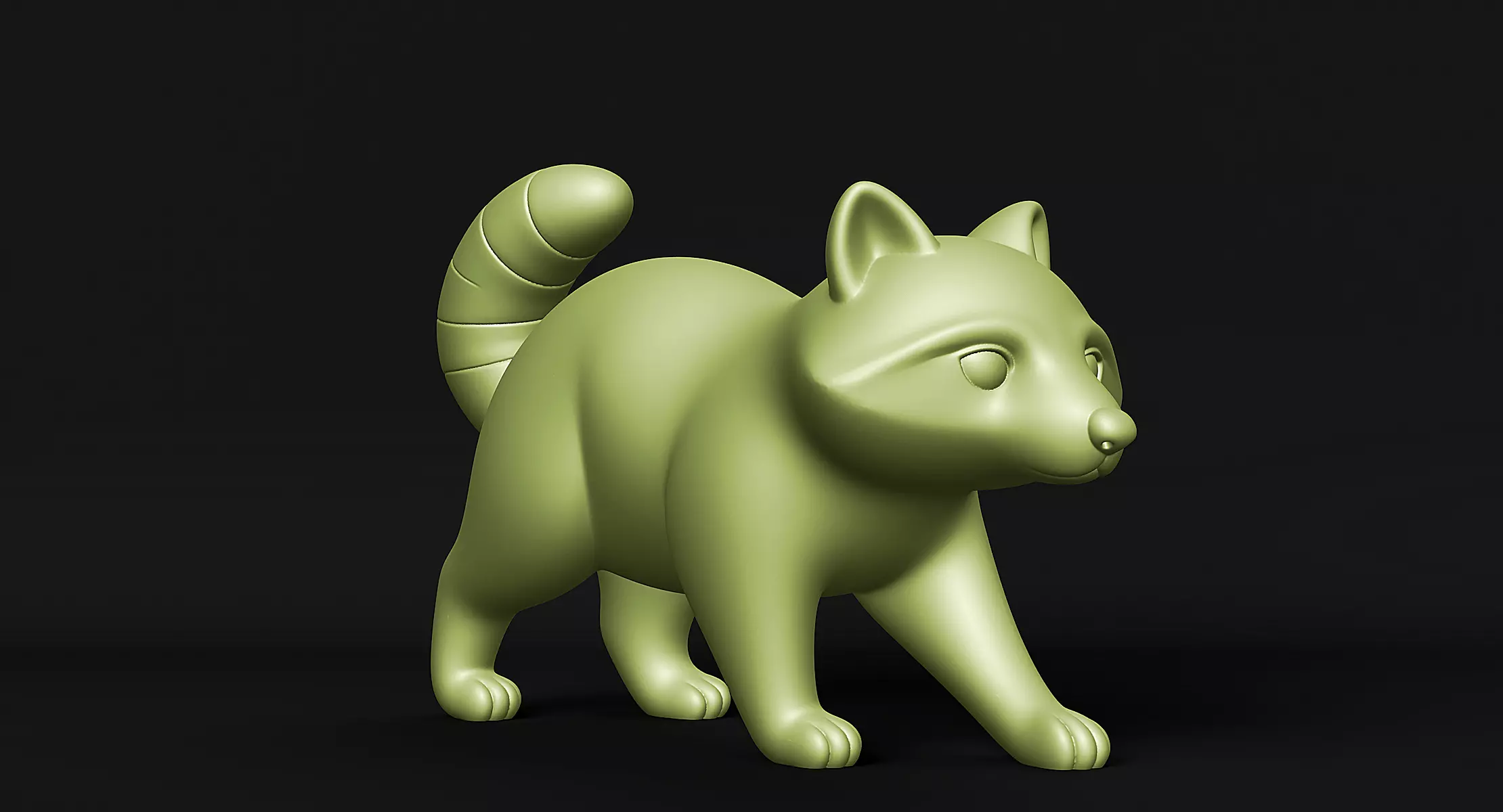 Raccoon 3D print model_10