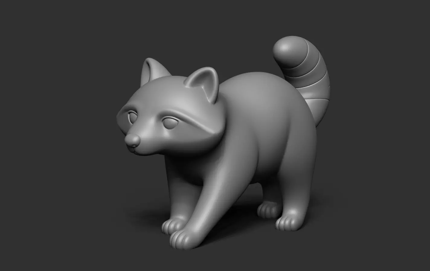 Raccoon 3D print model_15