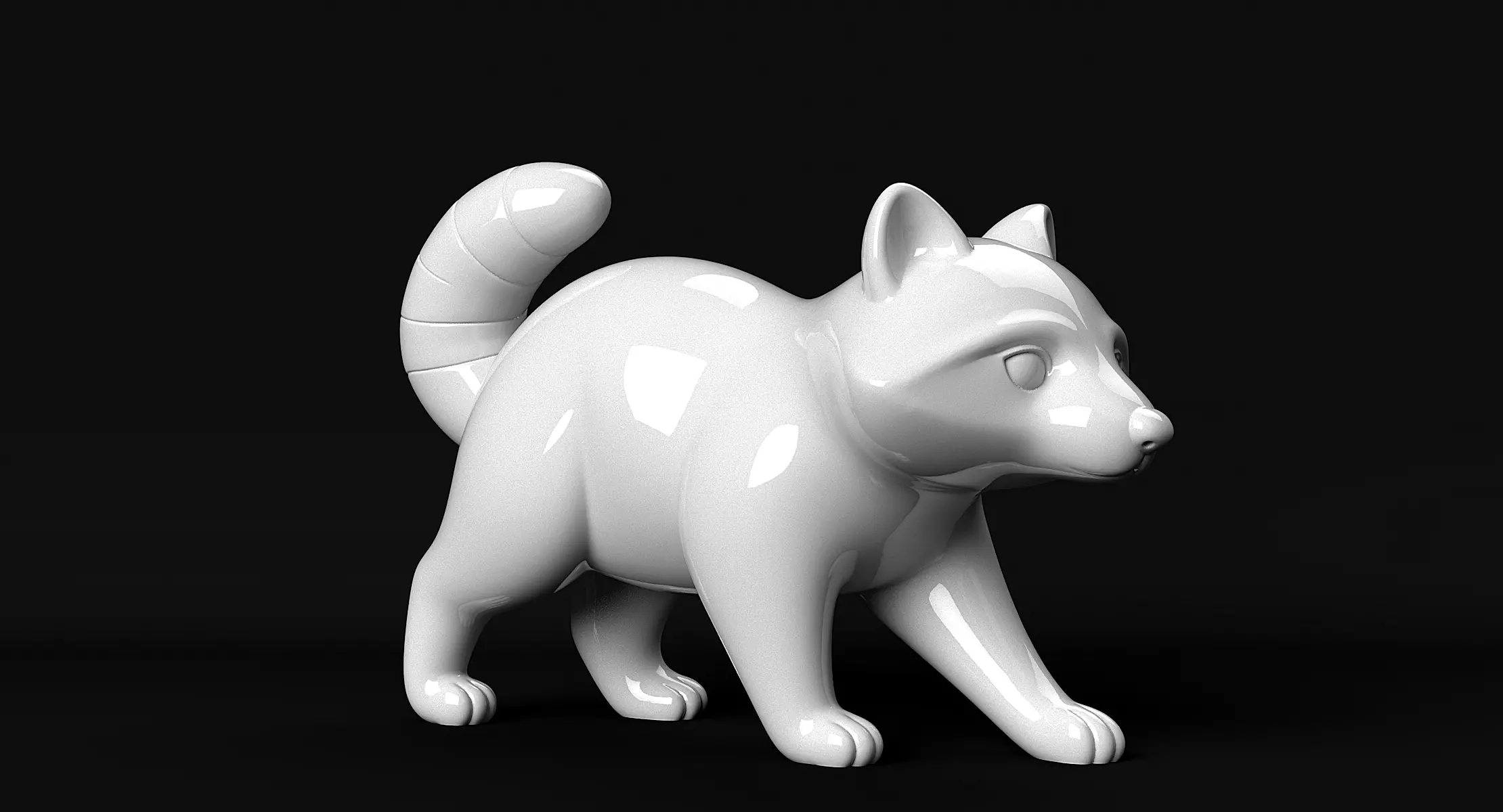 Raccoon 3D print model_1