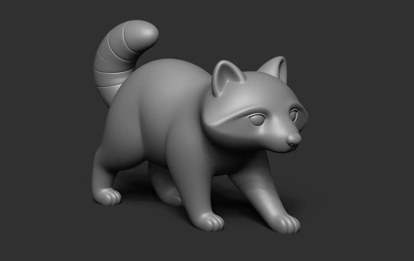 Raccoon 3D print model_11